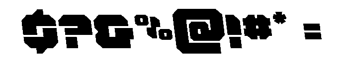 Krieger Semi-Leftalic Font OTHER CHARS