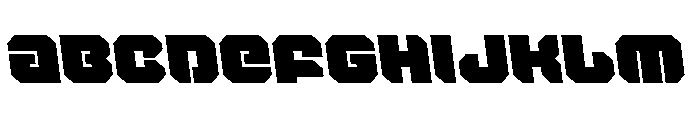 Krieger Semi-Leftalic Font UPPERCASE