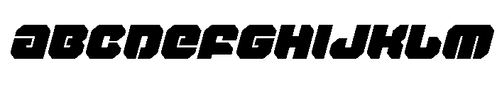 Krieger Super-Italic Font UPPERCASE