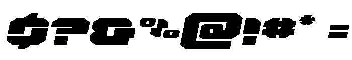 Krieger Wide Italic Font OTHER CHARS