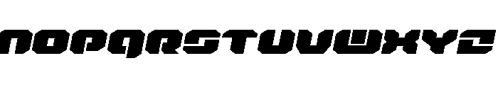 Krieger Wide Italic Font LOWERCASE