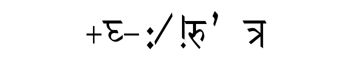 Krishna Thin Font OTHER CHARS