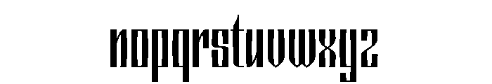 Kroegbainder Font LOWERCASE