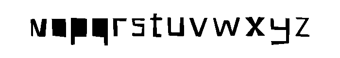 Krop Regular Font LOWERCASE