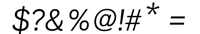 Krub Italic Font OTHER CHARS