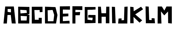 Krunch Font UPPERCASE