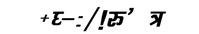 Kruti Dev 060  Bold Italic Font OTHER CHARS