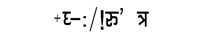 Kruti Dev 060  Thin Font OTHER CHARS