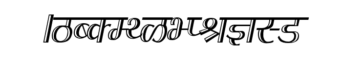 Kruti Dev 070 Condensed Font UPPERCASE