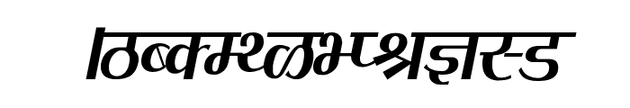 Kruti Dev 080 Condensed Font UPPERCASE
