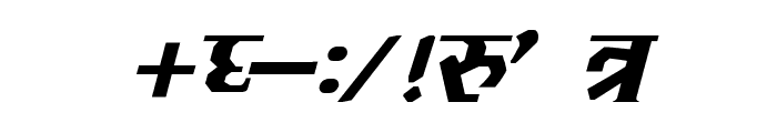 Kruti Dev 090  Bold Italic Font OTHER CHARS