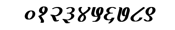Kruti Dev 100  Bold Italic Font OTHER CHARS