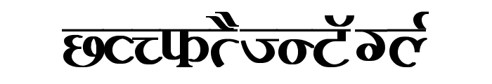Kruti Dev 100  Bold Font UPPERCASE
