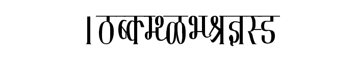 Kruti Dev 130 Condensed Font UPPERCASE