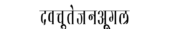 Kruti Dev 130 Condensed Font LOWERCASE