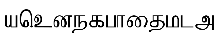 Kruti Tamil 010 Font LOWERCASE