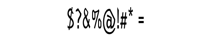 Krooked-ExtracondensedRegular Font OTHER CHARS