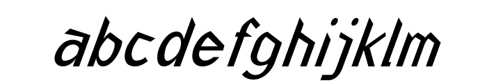 Krooked-Italic Font LOWERCASE