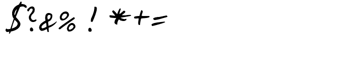 Kris Handwriting Pro Regular Font OTHER CHARS
