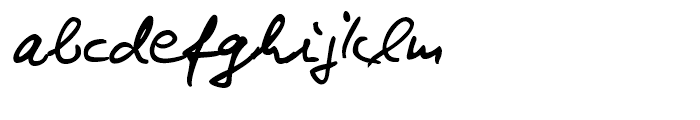 Kris Handwriting Pro Regular Font LOWERCASE