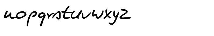 Kris Handwriting Pro Regular Font LOWERCASE