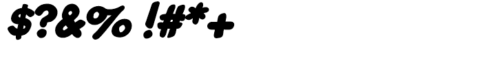 Kruede Bold Oblique Font OTHER CHARS