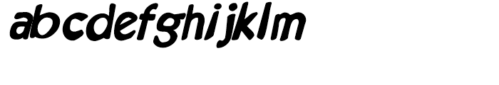 Kruede Regular Oblique Font LOWERCASE