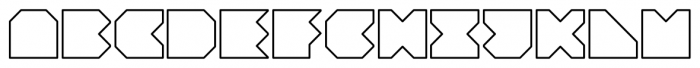 Krank Outline Rounded Font LOWERCASE