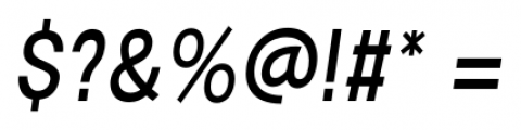 Kropotkin Condensed Oblique Font OTHER CHARS