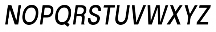 Kropotkin Condensed Oblique Font UPPERCASE
