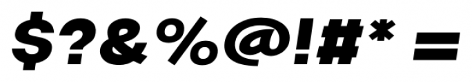 Kropotkin Expanded Black Oblique Font OTHER CHARS