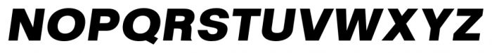 Kropotkin Expanded Black Oblique Font UPPERCASE