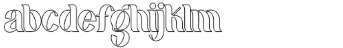 Kralken Outline Font LOWERCASE