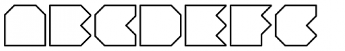 Krank Outline Rounded Font LOWERCASE