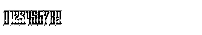 Kraptor Inline Shadow Font OTHER CHARS