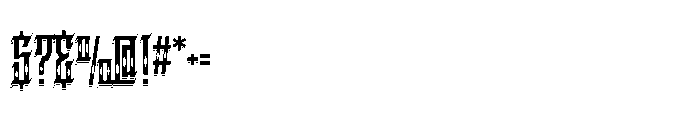 Kraptor Inline Shadow Font OTHER CHARS