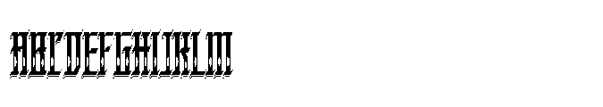 Kraptor Inline Shadow Font UPPERCASE
