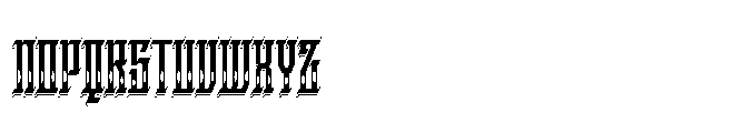 Kraptor Inline Shadow Font UPPERCASE