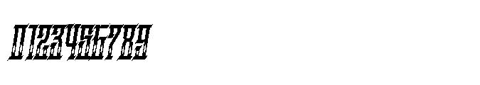 Kraptor Inline Slant Font OTHER CHARS