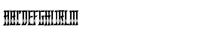 Kraptor Inline Font UPPERCASE