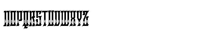 Kraptor Inline Font UPPERCASE
