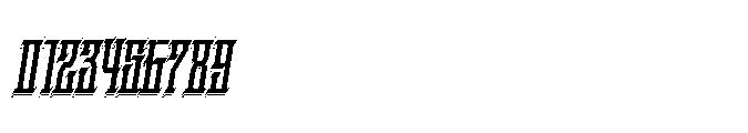 Kraptor Shadow Slant Font OTHER CHARS