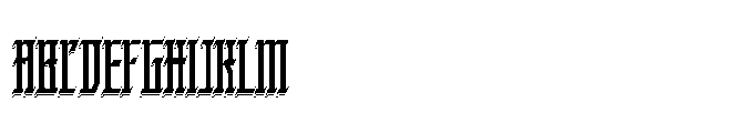 Kraptor Shadow Font UPPERCASE
