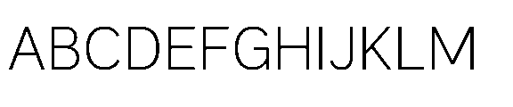 Krasar Light Font UPPERCASE