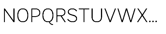 Krasar Light Font UPPERCASE