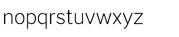 Krasar Light Font LOWERCASE