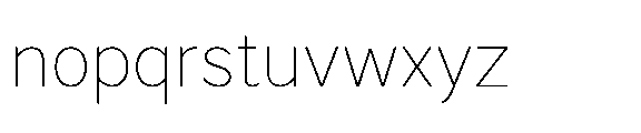 Krasar Thin Font LOWERCASE