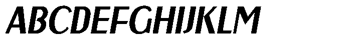 Krefeld Italic Font UPPERCASE