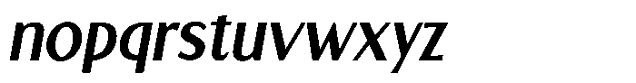 Krefeld Italic Font LOWERCASE