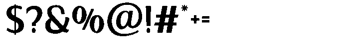 Krefeld Regular Font OTHER CHARS